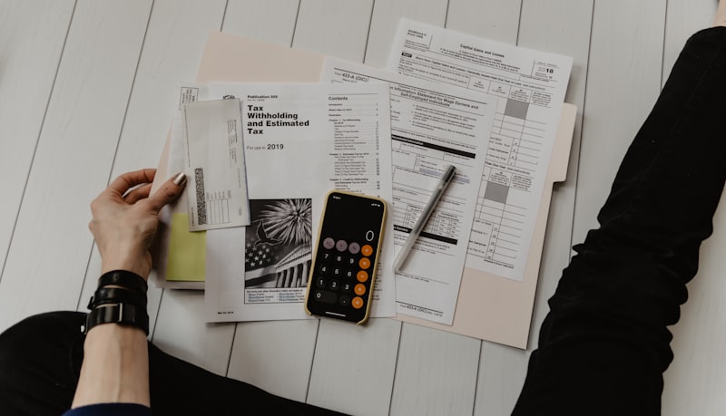 Calculator and money for wedding budget planning