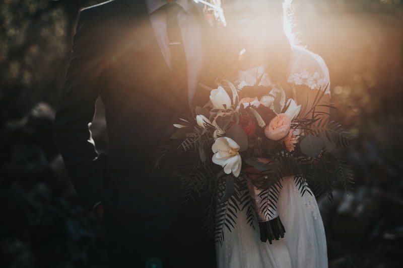 Couple planning their wedding budget together