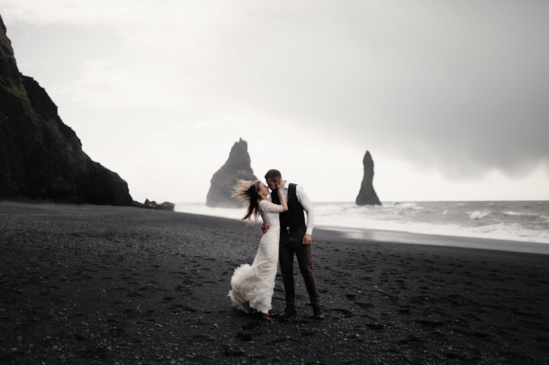 Beautiful beachfront destination wedding setup with ocean views