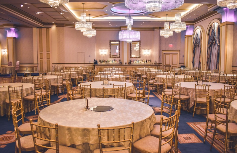 Elegant wedding table settings